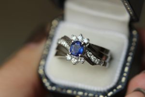 royal blue diamond ring